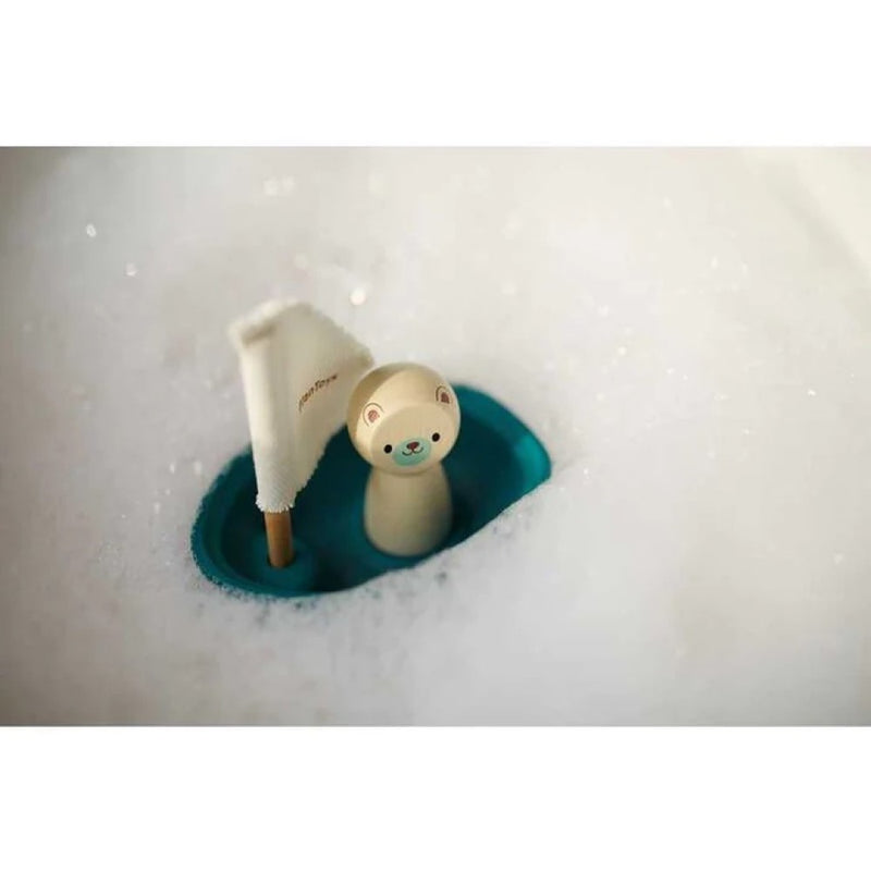 Jouet de bain - Voilier Ours polaire - PlanToys