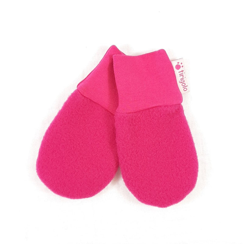 Mitaines pour bébé en Polar avec poignet - Fuchsia - Tirigolo