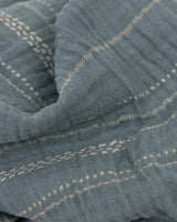 Couverture en mousseline de coton organique Stillwater Stitch - Little Unicorn