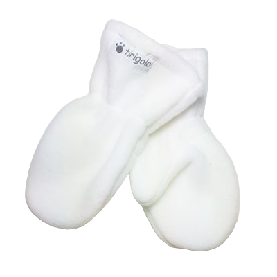 Mitaines en polar bébé/enfant - Blanc - Tirigolo