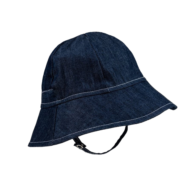 Chapeau d'été Bord large Jeans bleu - Tirigolo