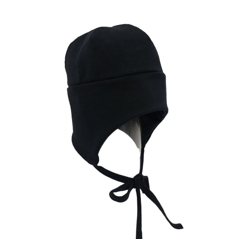 Tuque de coton Noir à oreilles - Tirigolo