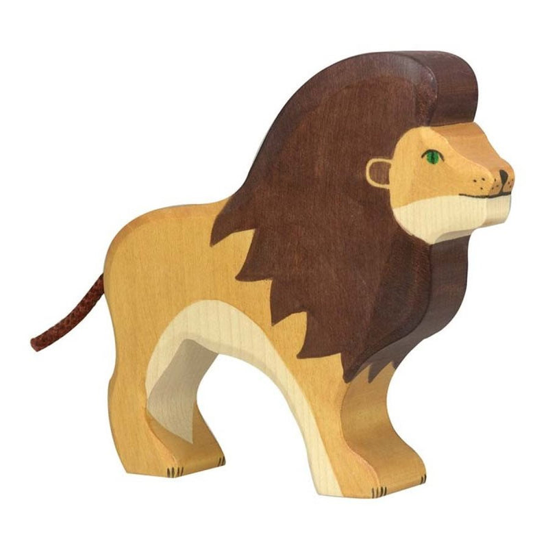 Lion en bois - Holztiger