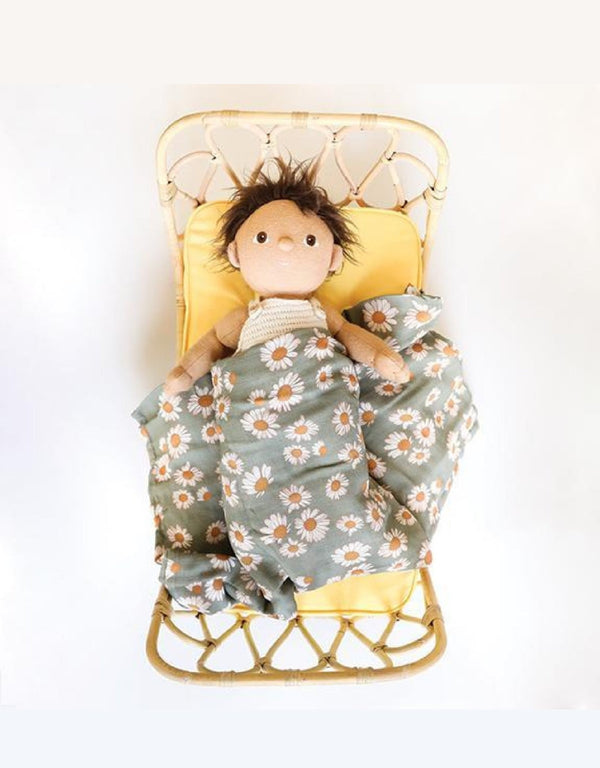 Lit pour poupée en rotin - Argile - Poppie Toys