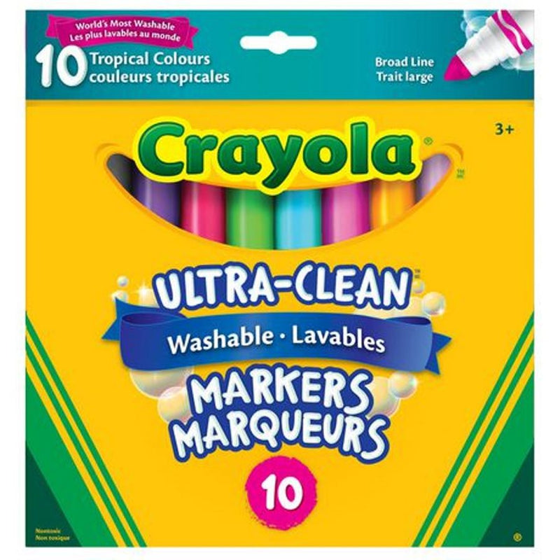 Marqueurs (10) Ultra-Lavable Tropical - Crayola