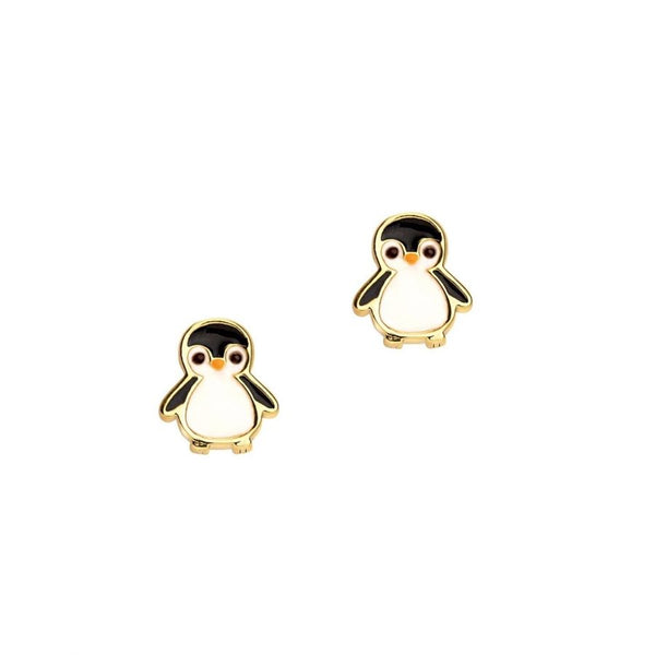 Boucles d'oreilles en émail - Pingouins - Girl Nation