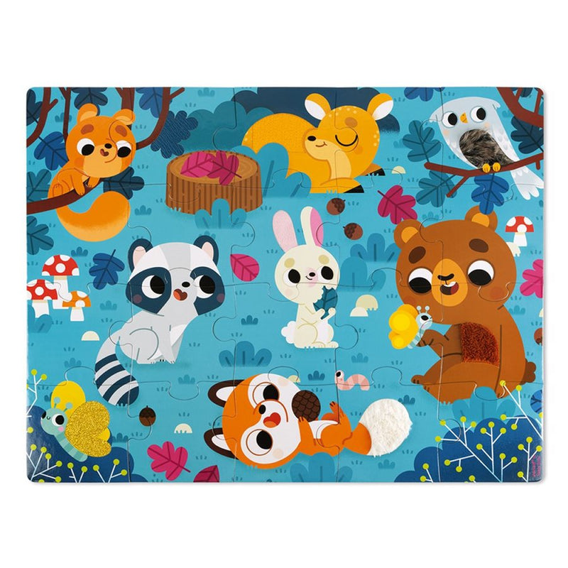 Casse-tête tactile - Les animaux de la forêt (20 pcs) - Janod