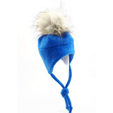 Chapeau de polar avec pompon Bleu - Tirigolo