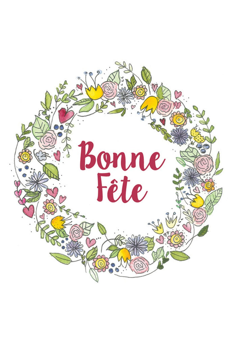 Mini carte de souhaits Selena - Bonne Fête - Stéphanie Renière