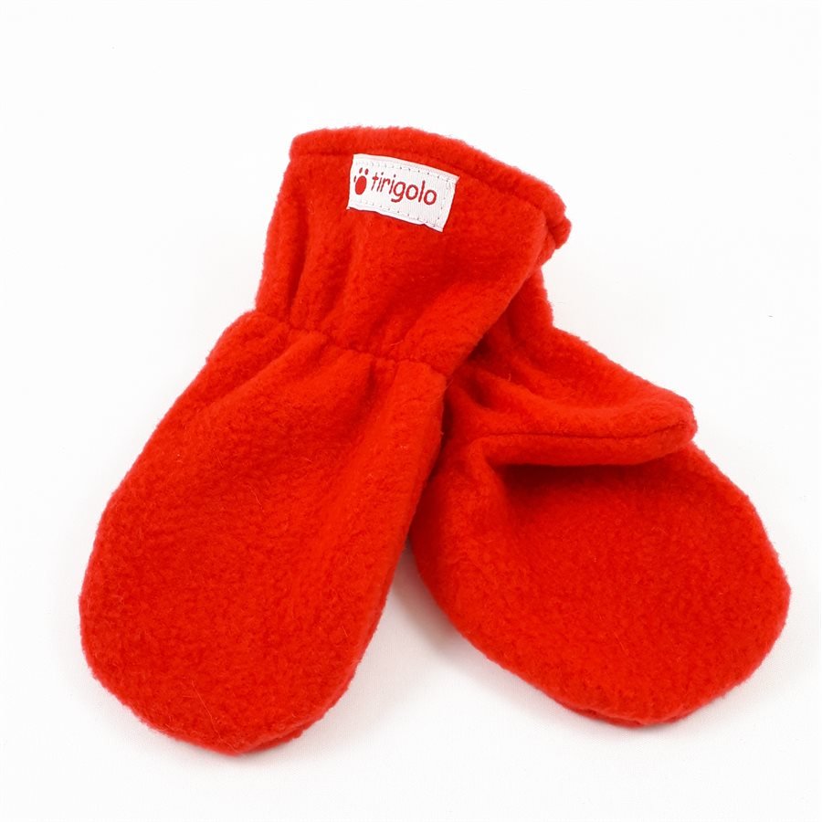 Mitaines en polar bébé/enfant - Rouge - Tirigolo