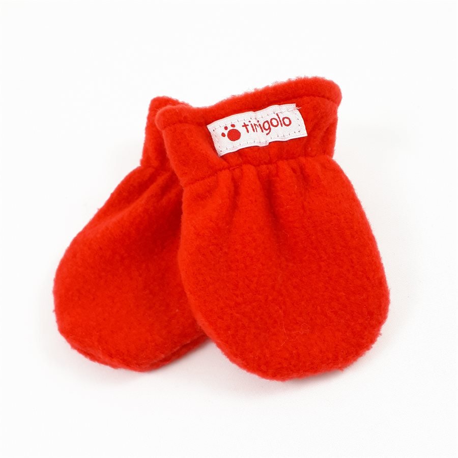 Mitaines en polar bébé/enfant - Rouge - Tirigolo